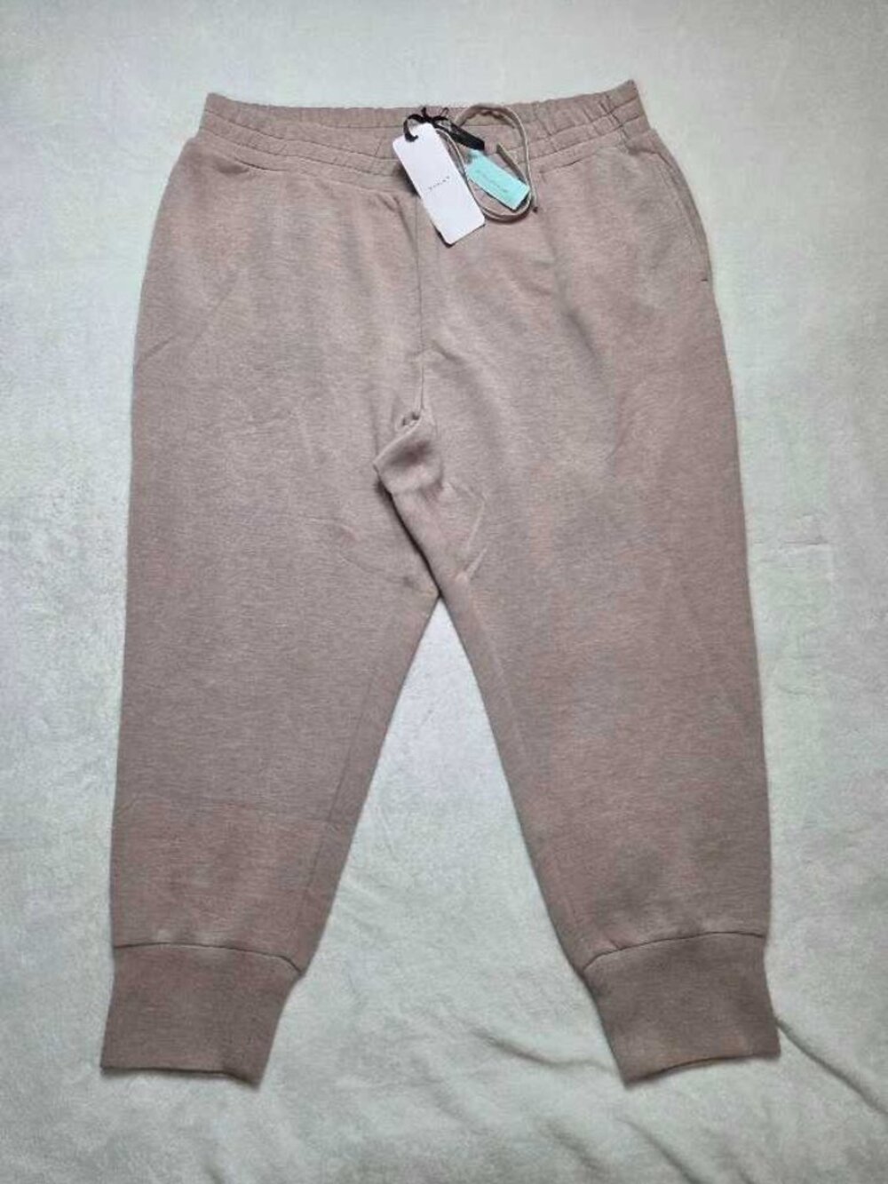 New Plus 2X Varley (from Anthropologie) The Slim Cuff 25 pants Deep Taupe Marle